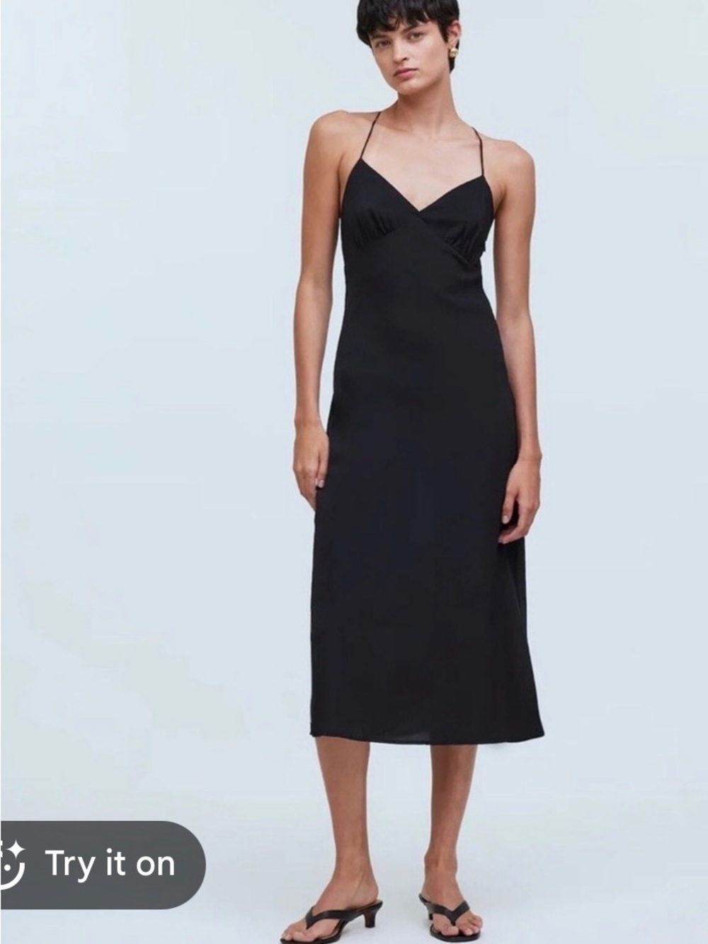 Madewell Layton midi slip dress size 4